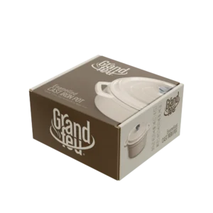Støpejernsgryte 3,5 l – Hvit - Image 4
