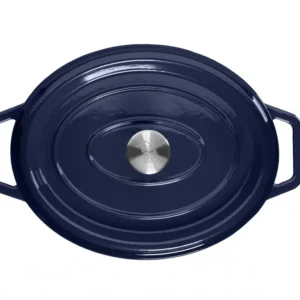 Oval støpejernsgryte 5,6 L – Blå - Image 2