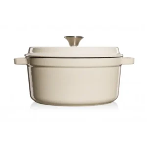 Støpejernsgryte 3,5 l – Hvit - Image 2